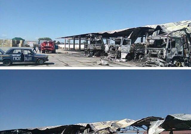 Поджог грузовиков в селе Большие Копани: новые факты