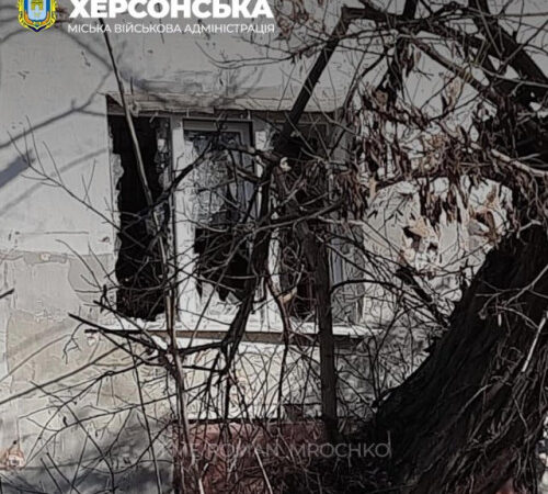 В Херсонській МВА показали  наслідки учорашнього удару по Дніпровському району
