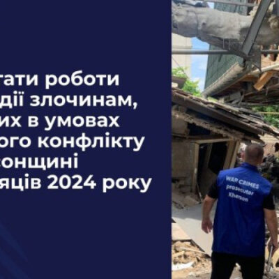 У 2024 році на Херсонщині зареєстровано  5,5 тисячі кримінальних правопорушень проти миру, безпеки людства та міжнародного правопорядку, — прокуратура