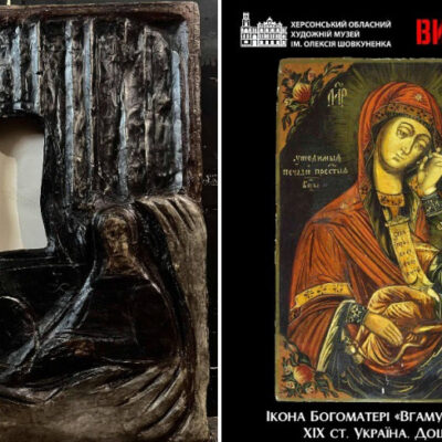Художник створив інтерпретацію ікони, викраденої окупантами з музею у Херсоні